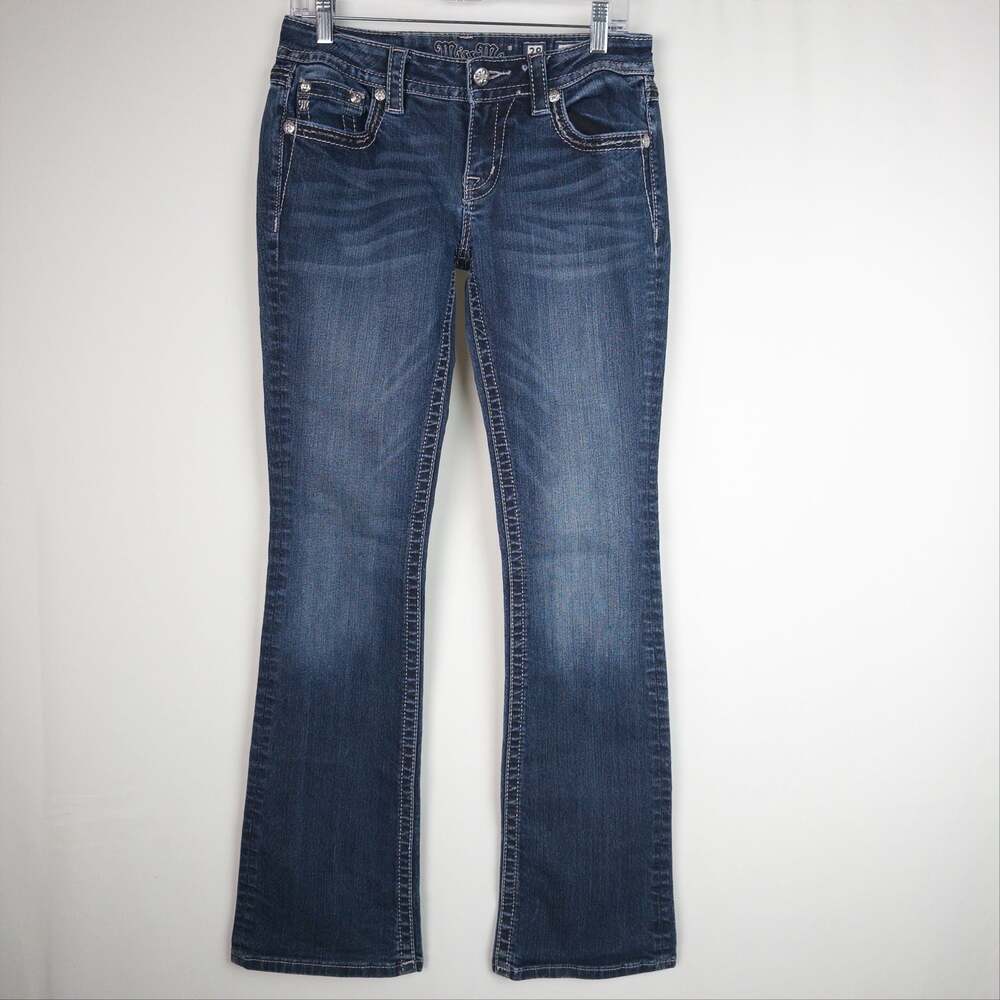 Miss Me Dark Wash Bootcut Denim Jeans Size 28
